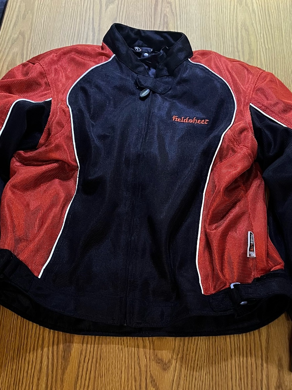 FieldSheer Phoslite Padded Mesh Black & Red Riding Jacket Size Medium
